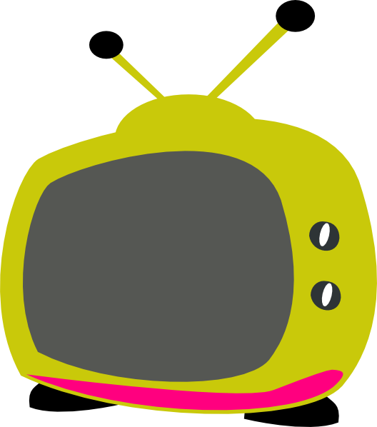 Retro Styled Television Cartoon