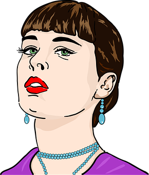 Retro Styled Woman Illustration