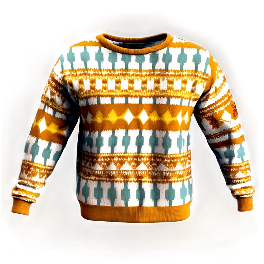 Retro Sweater Pattern Png Rmf