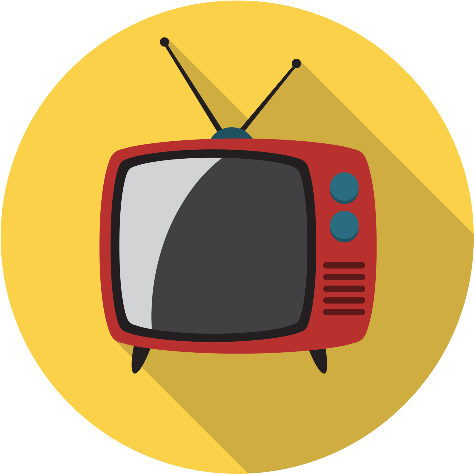 Retro T V Icon