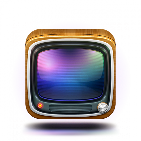 Retro T V Icon Illustration