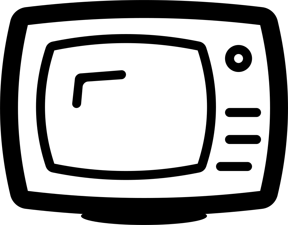 Retro T V Icon Vector