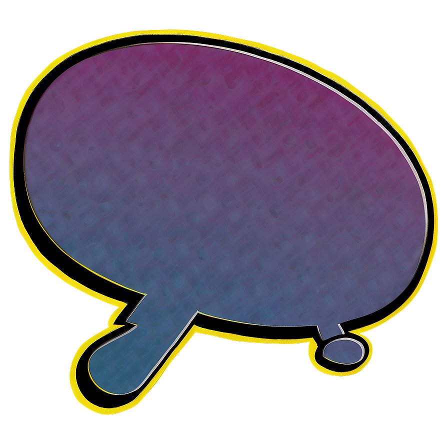 Retro Talk Bubble Png Skn