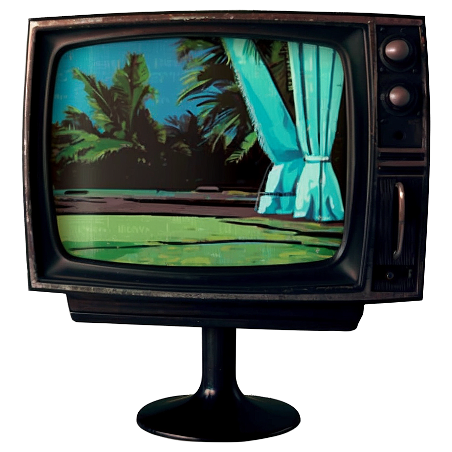 Retro Television Screen Png Cab40