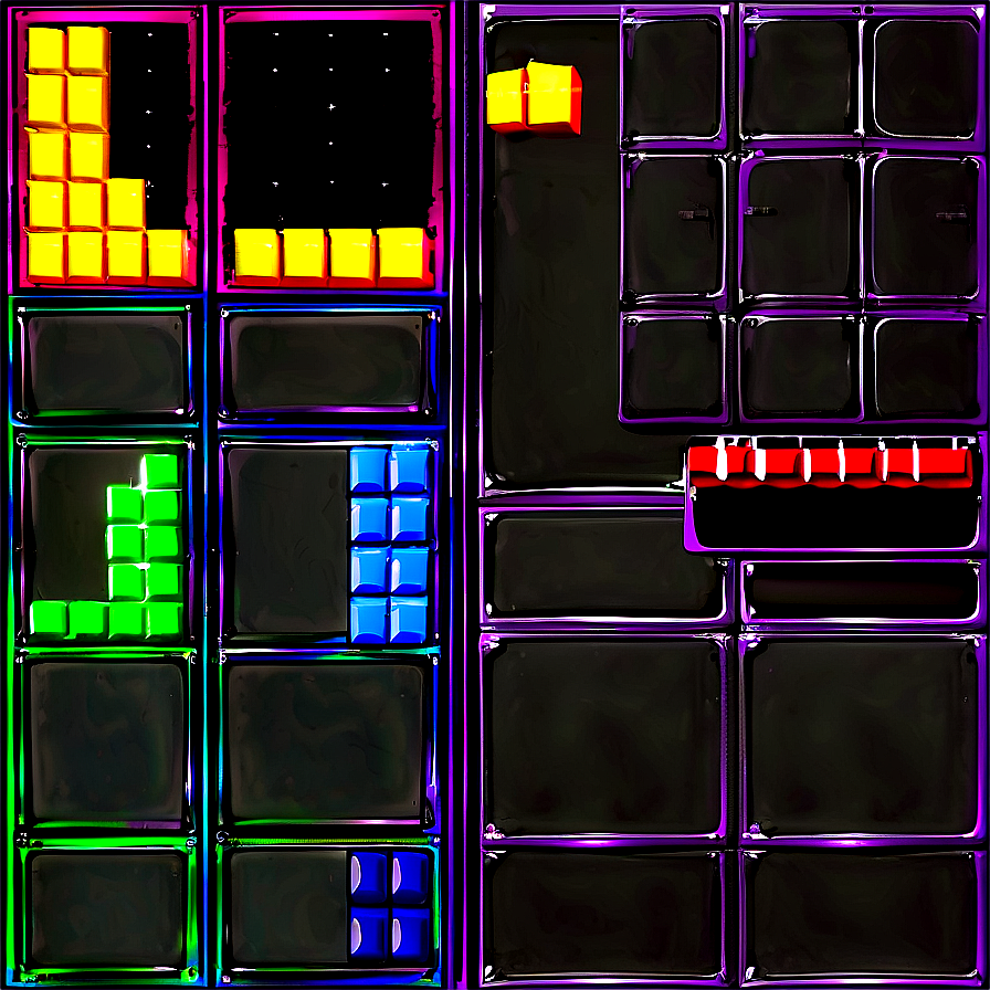 Retro Tetris Background Png Iko81