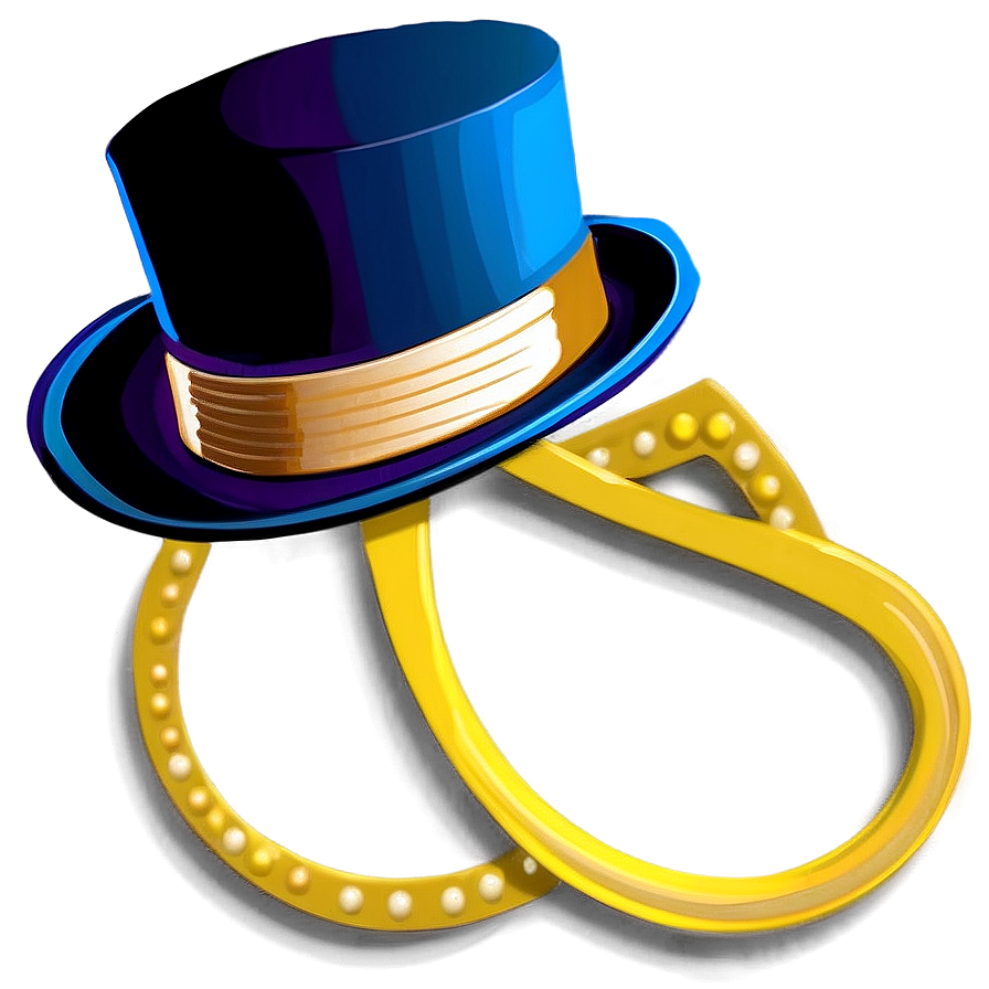 Retro Top Hat Illustration Png 05042024