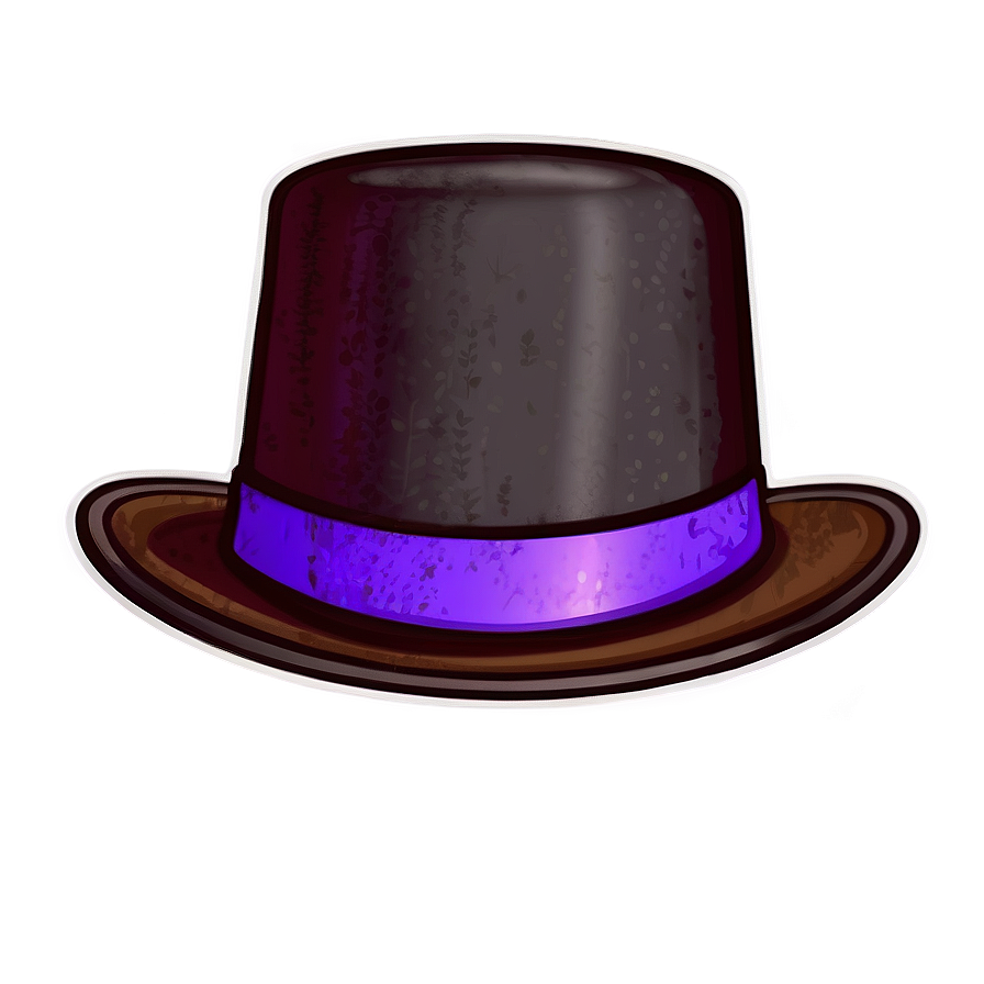 Retro Top Hat Illustration Png Ikc