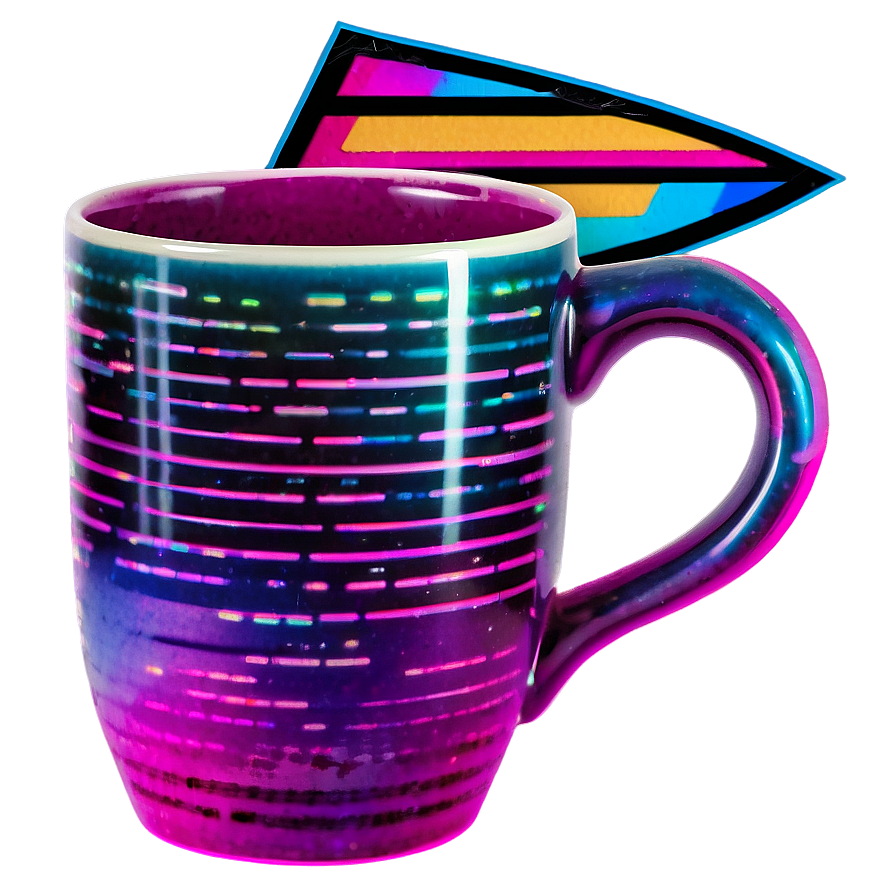 Retro Wave Mug Png Vja