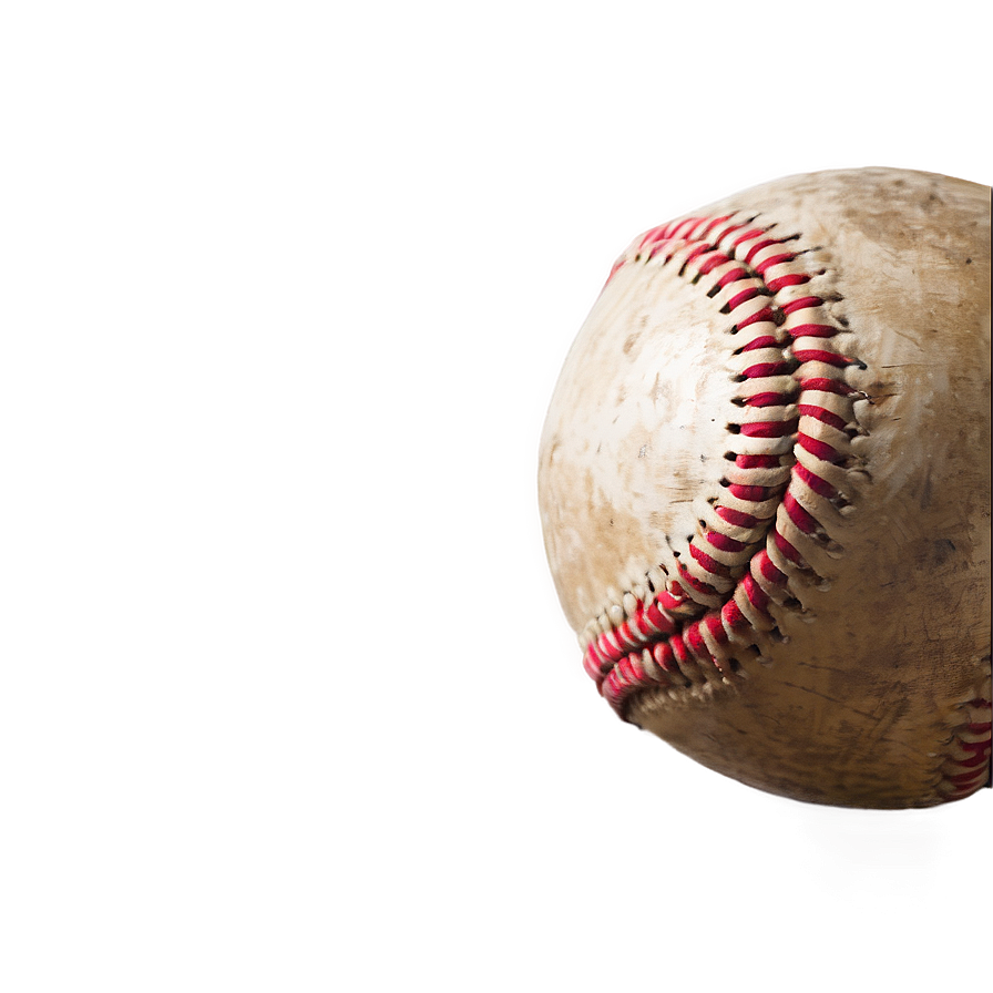 Retro Weathered Baseball Png 52