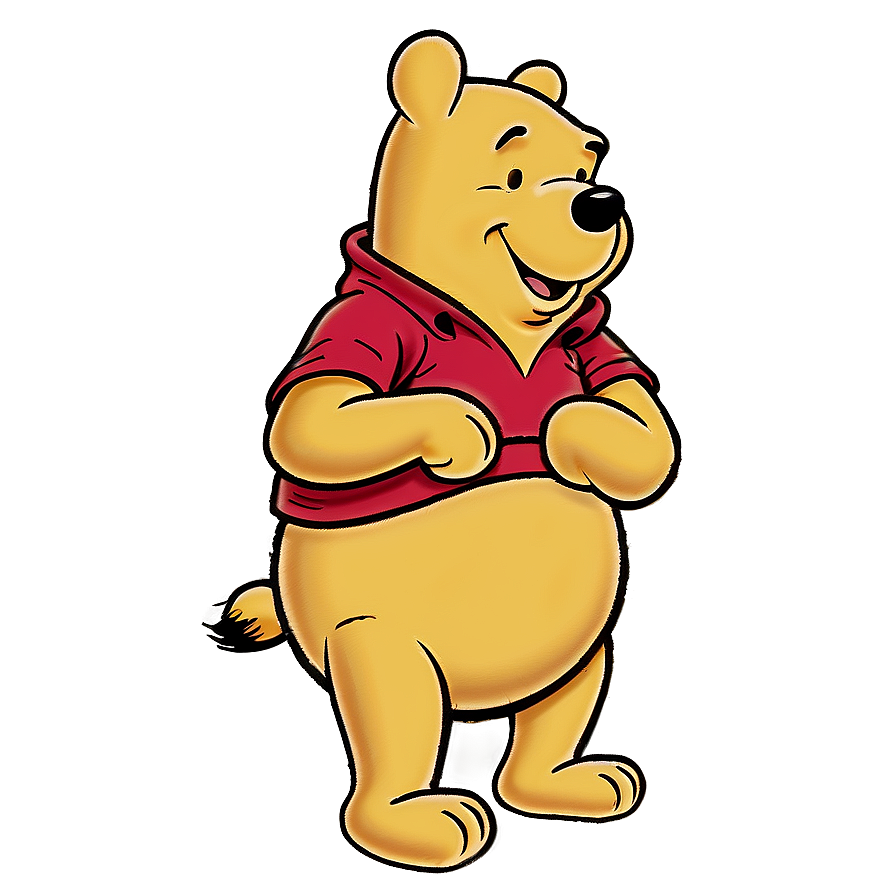 Retro Winnie The Pooh Character Png Qwb12