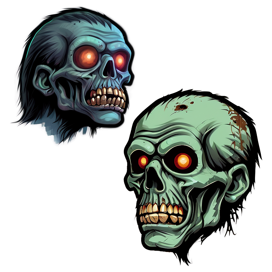 Retro Zombie Illustration Png 68