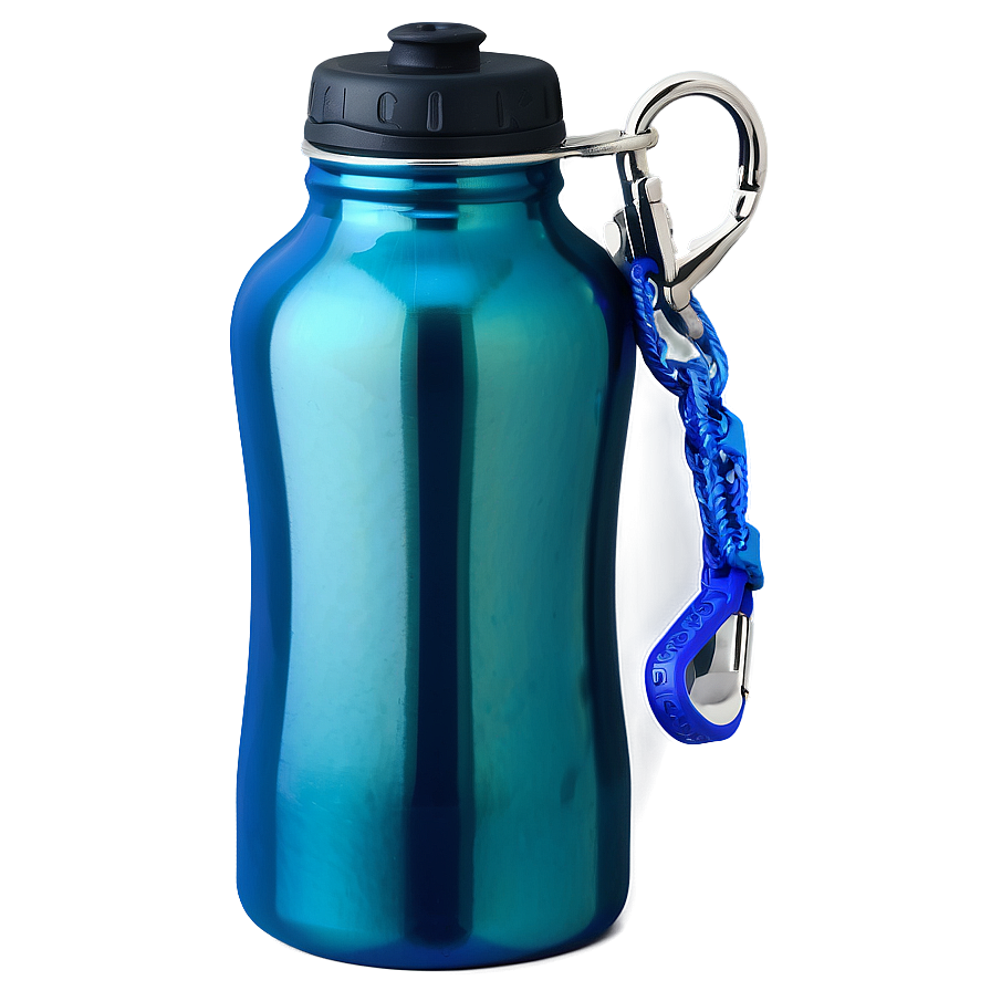 Reusable Water Bottle With Carabiner Png 06282024