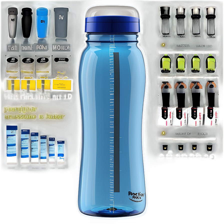 Reusable Water Bottle With Measurements Png Bog32