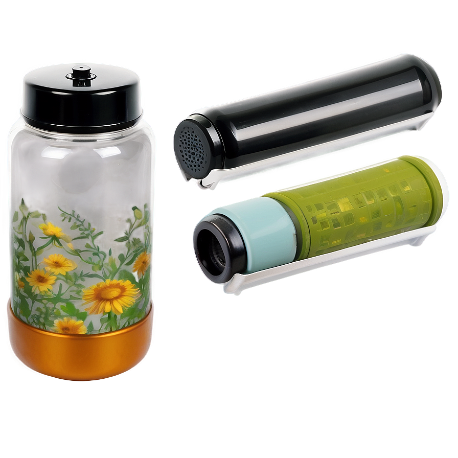 Reusable Water Bottle With Tea Infuser Png 06282024