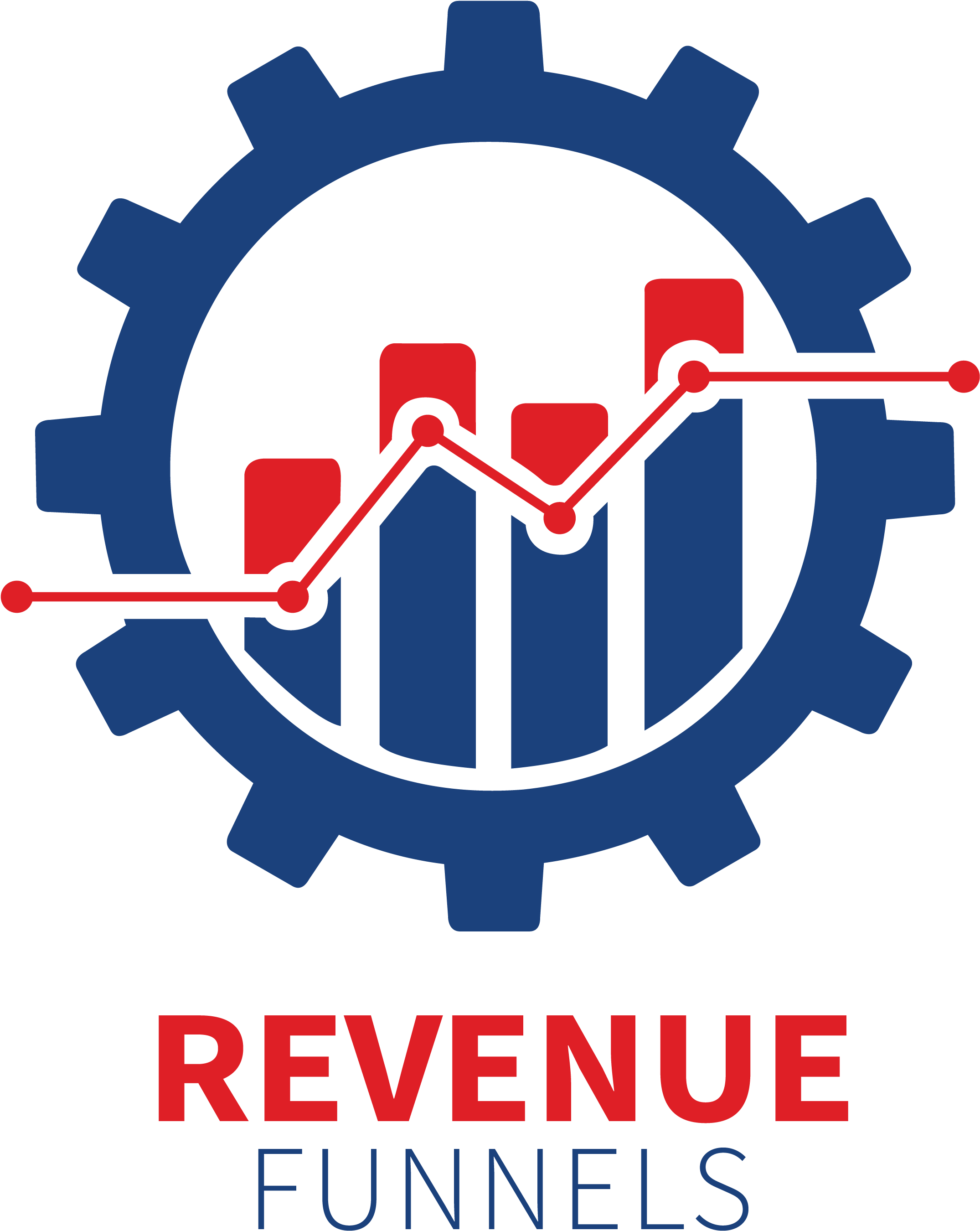 Revenue Funnels Logoand Graph