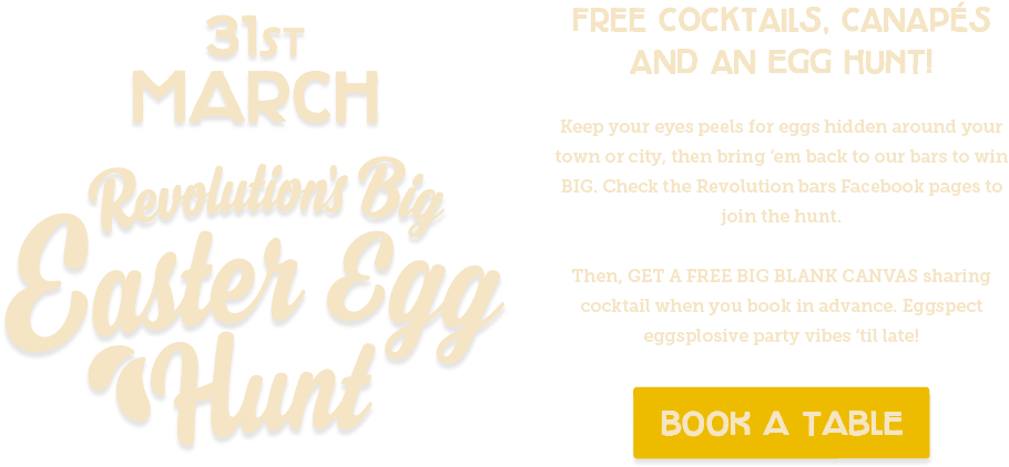 Revolutions Easter Egg Hunt Event Advertisement