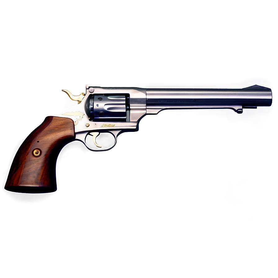 Revolver With Rose Motif Png Dve