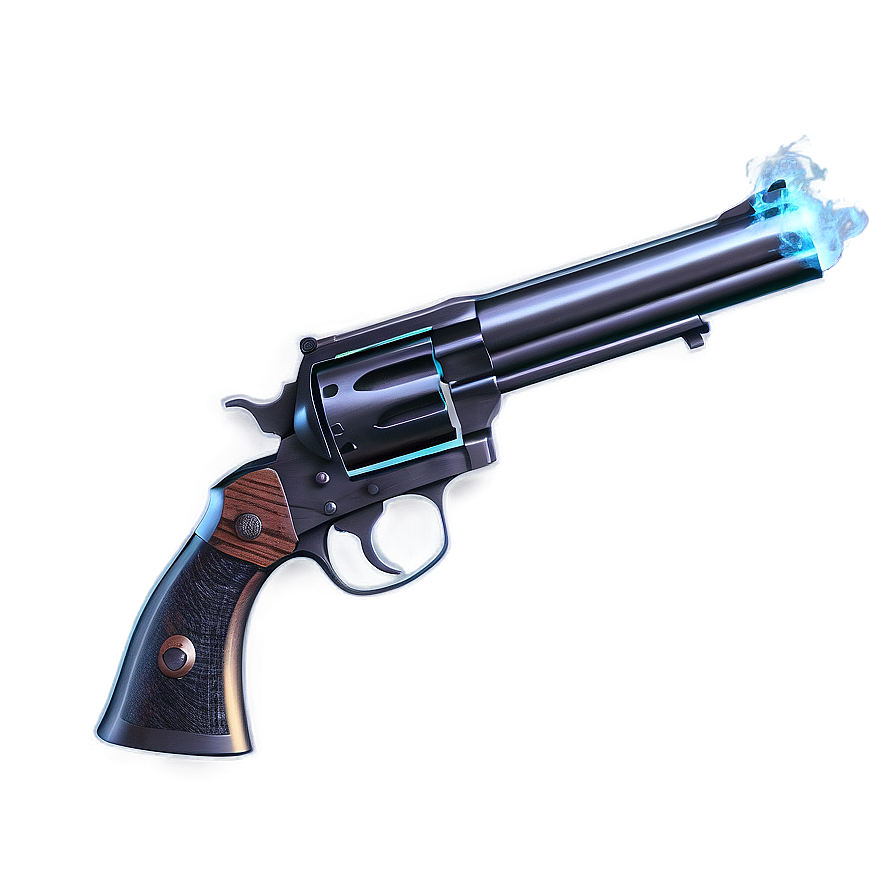 Revolver With Smoke Effect Png 05242024