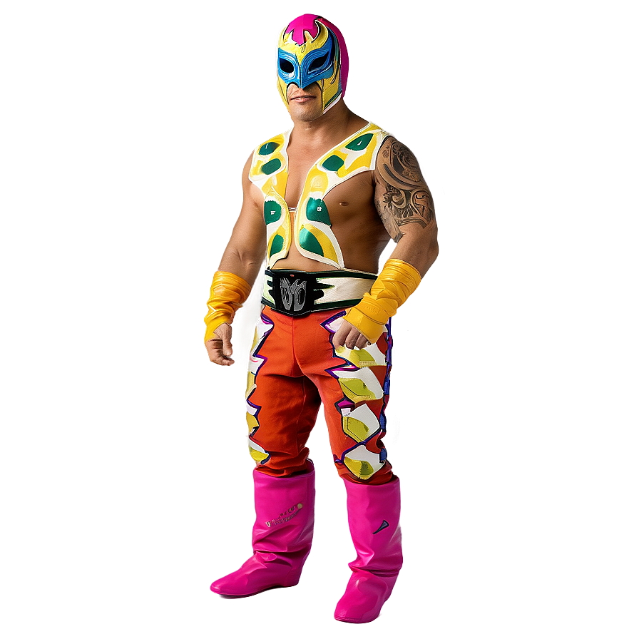 Rey Mysterio Colorful Attires Png 68