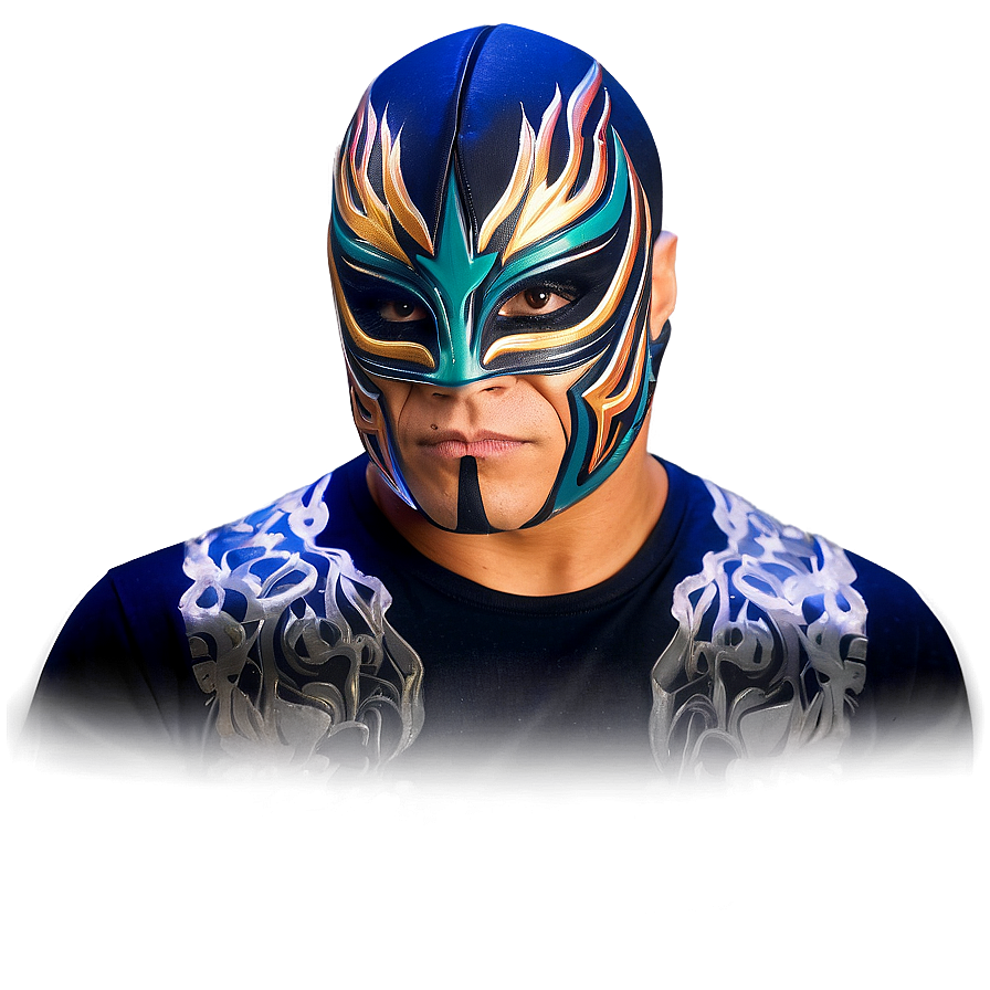 Rey Mysterio Iconic Face Paint Png Dto