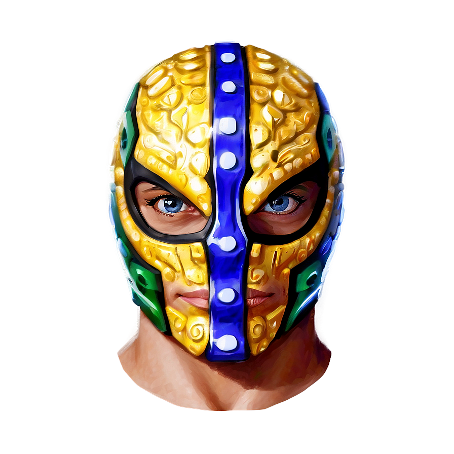 Rey Mysterio Luchador Mask Art