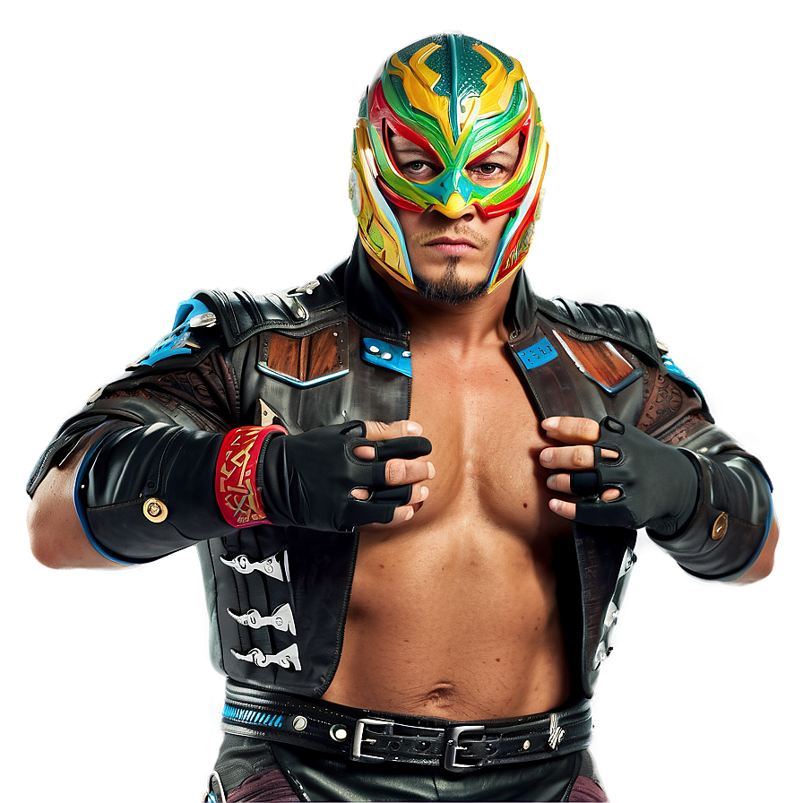 Rey Mysterio Masked Wrestler Pose