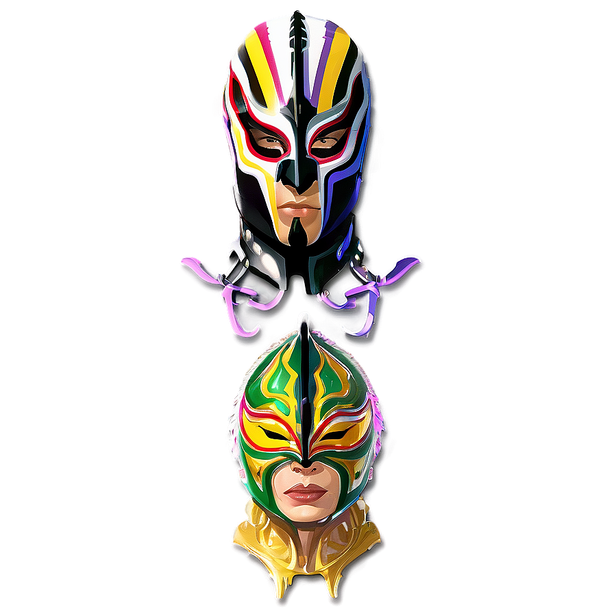 Rey Mysterio Masks Illustration