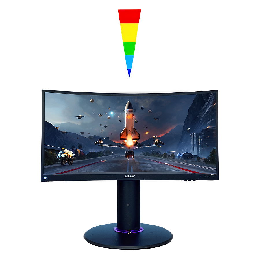 Rgb Gaming Monitor Png 06212024