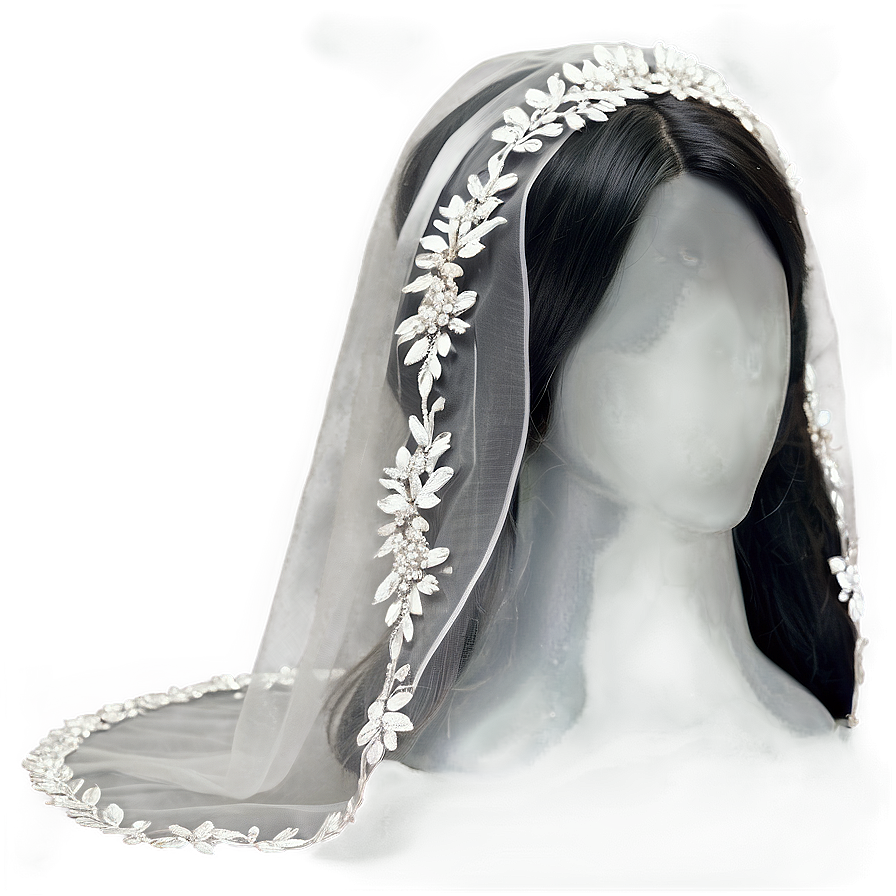 Rhinestone Bridal Veil Png 06272024