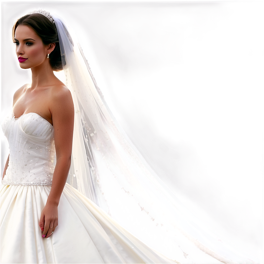 Rhinestone Bridal Veil Png Udd