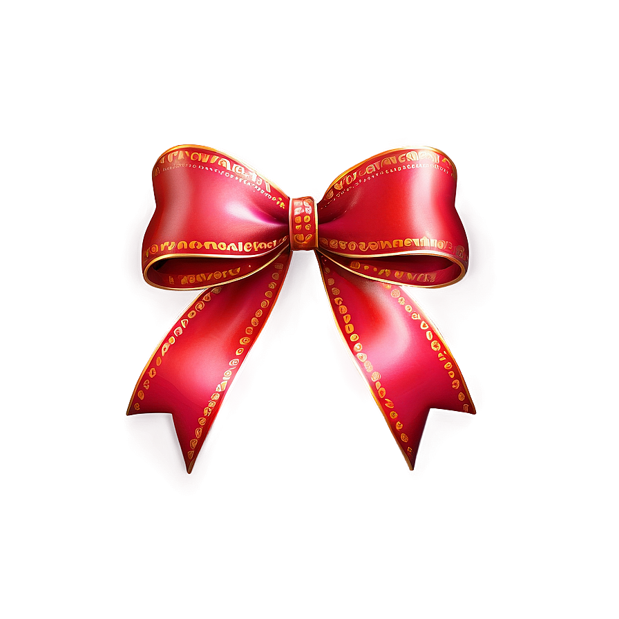 Ribbon Red Bow Png 05252024