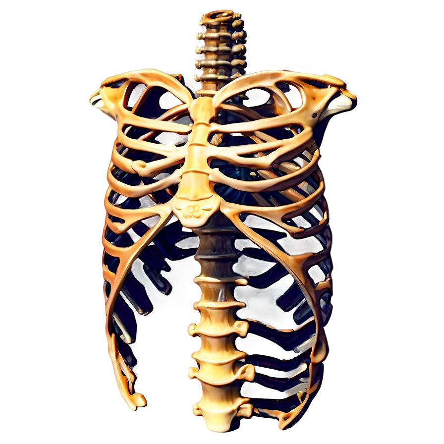 Ribcage And Thoracic Bones Png Qqu