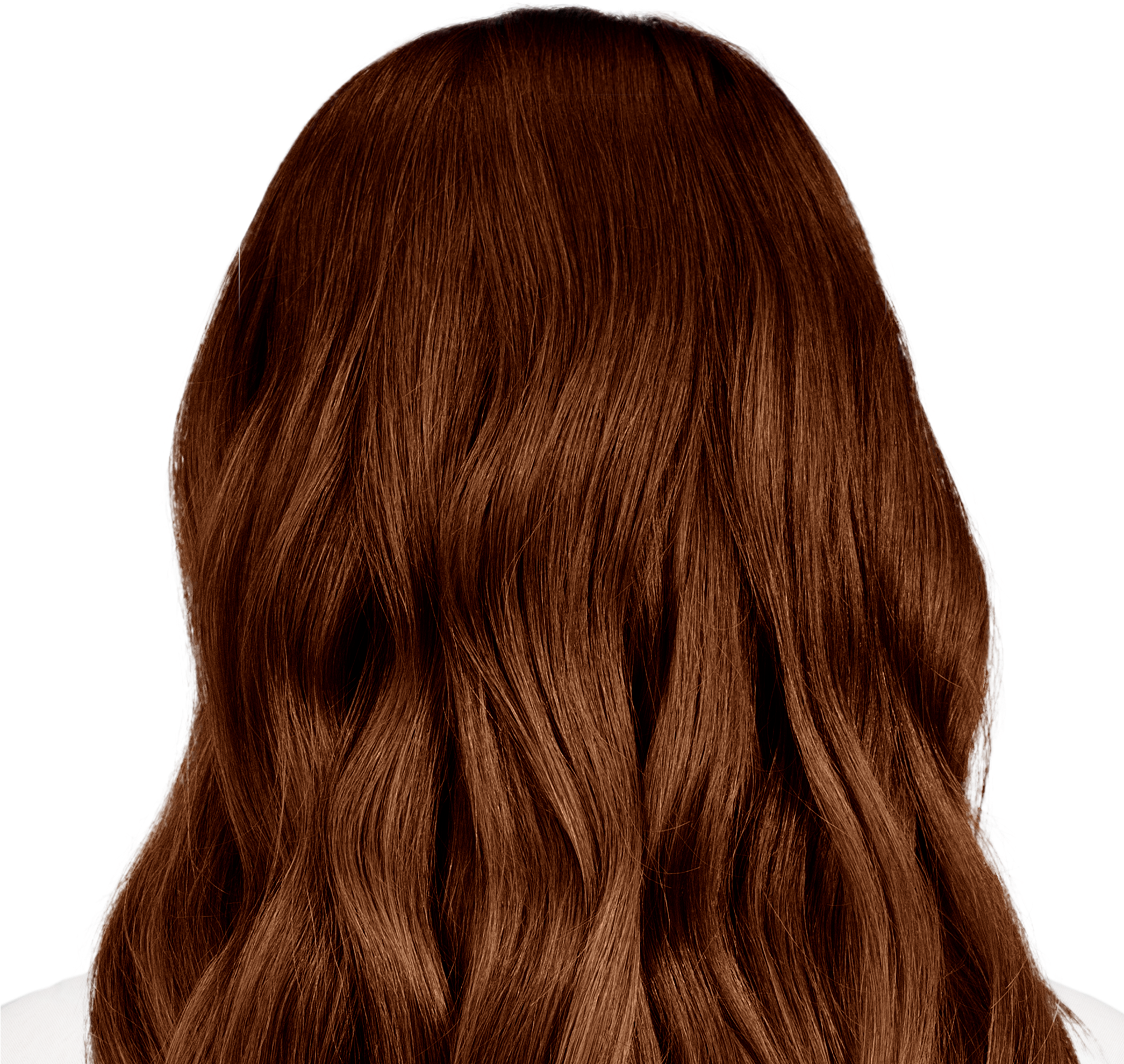 Rich Brown Wavy Hair Texture