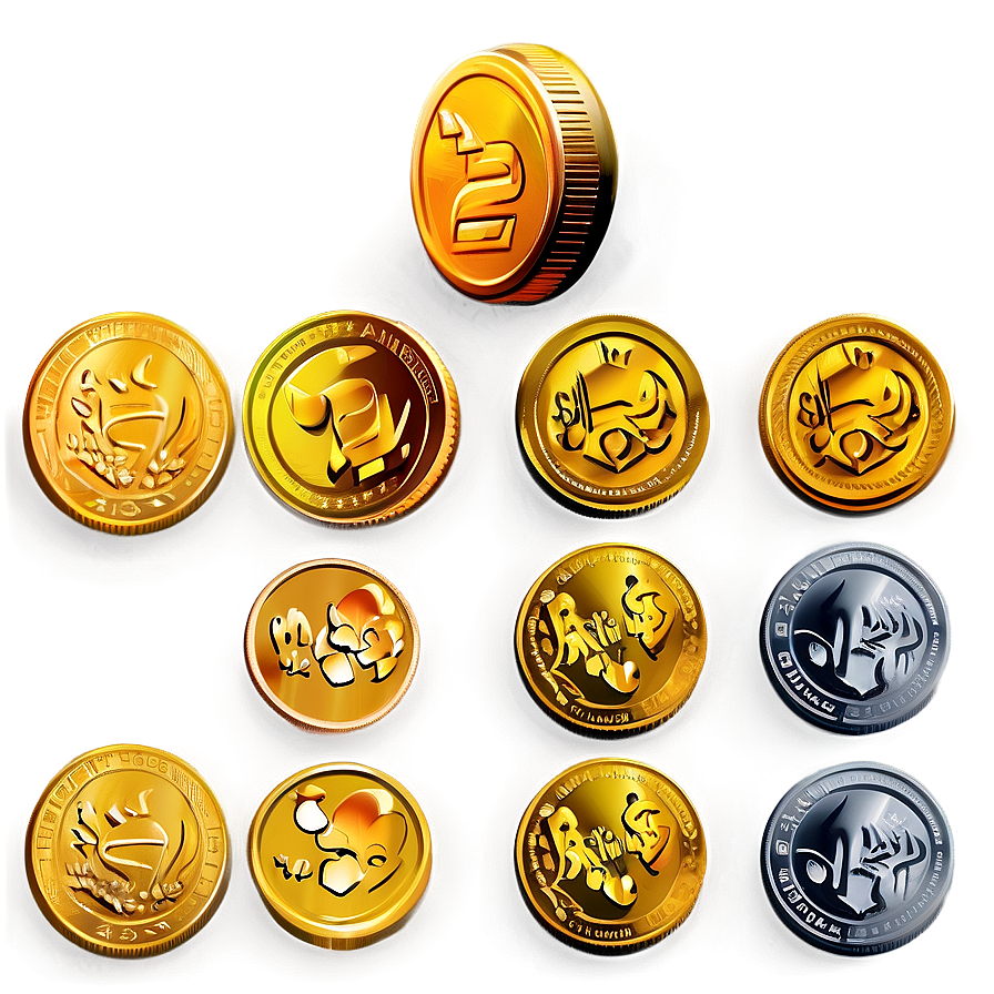 Rich Cartoon Coins Png Hnm39