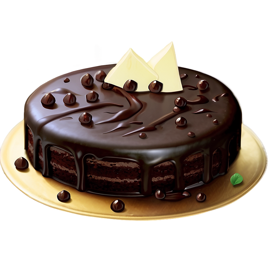 Rich Dark Chocolate Cake Png 06202024