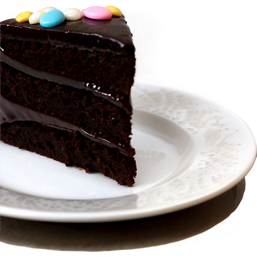 Rich Dark Chocolate Cake Png Bsv