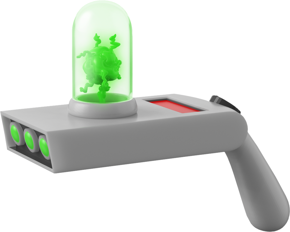 Rickand Morty Portal Gun Render