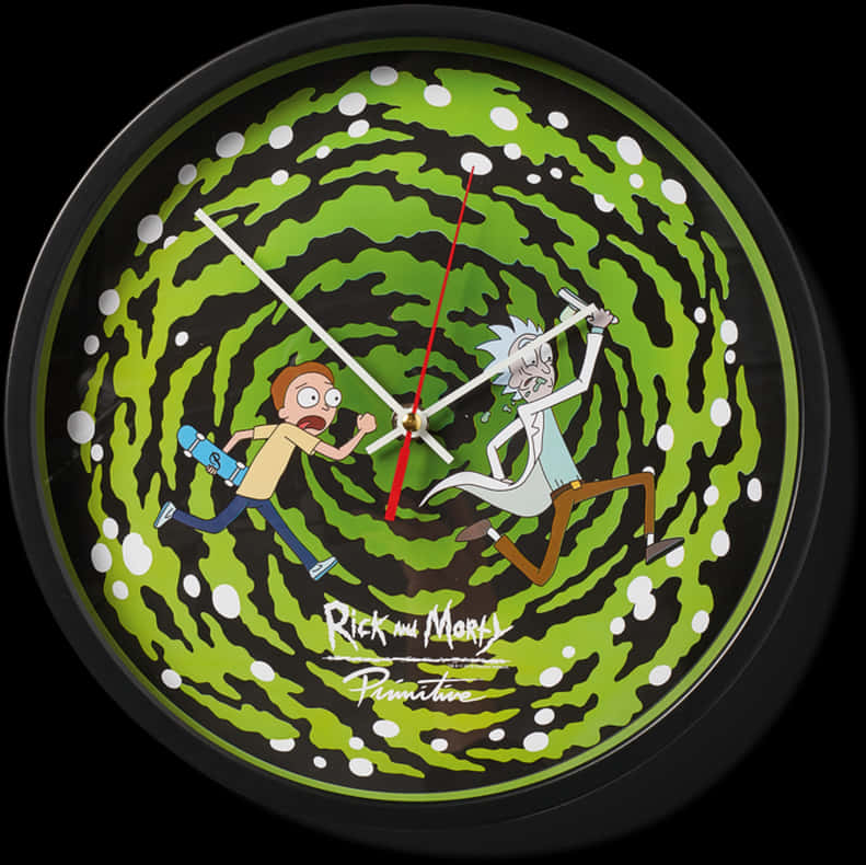 Rickand Morty Portal Wall Clock