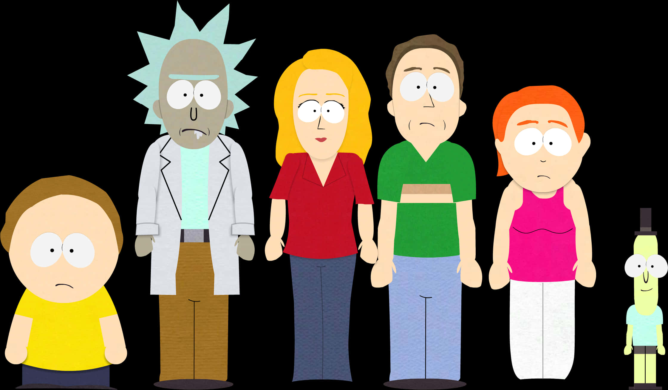 Rickand Morty South Park Style