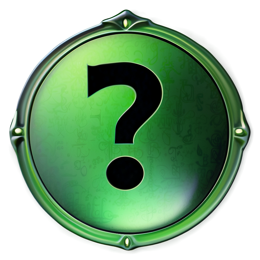 Riddler Question Mark Badge Png Qsk