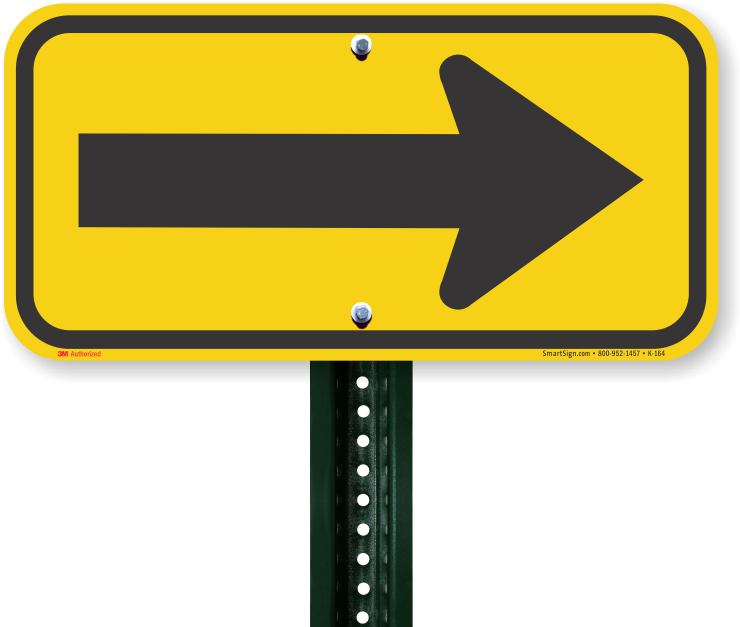 Right Arrow Traffic Sign