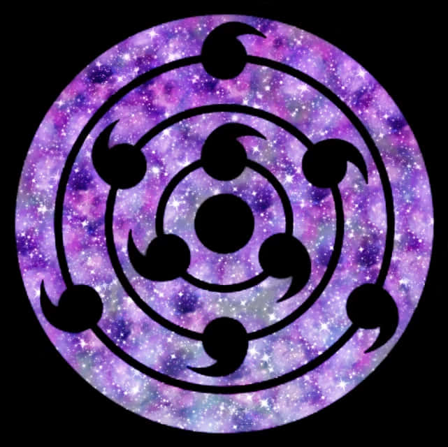 Rinnegan Eye Pattern Cosmic Background