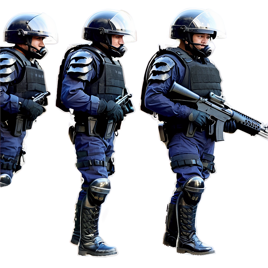 Riot Police Lineup Png 86