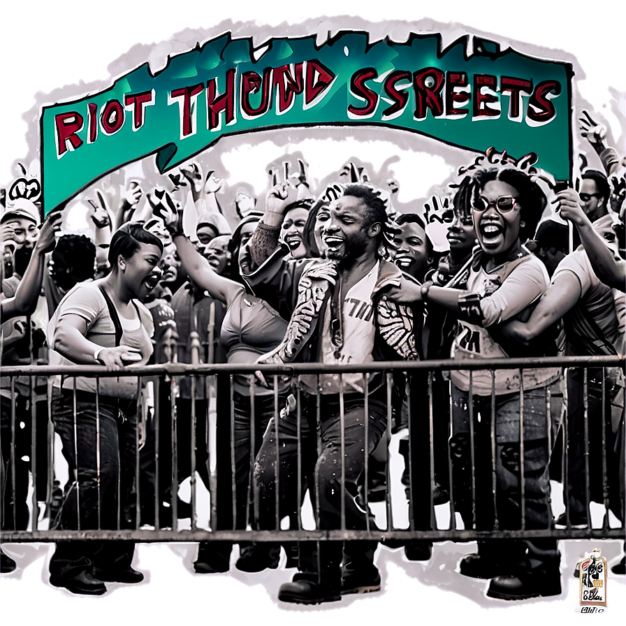 Riot Through The Streets Png Fky