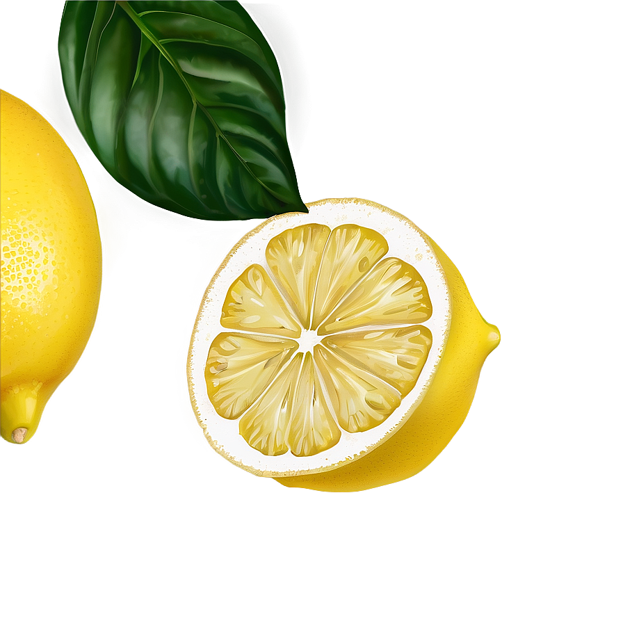 Ripe Lemon Wedge Png 06242024