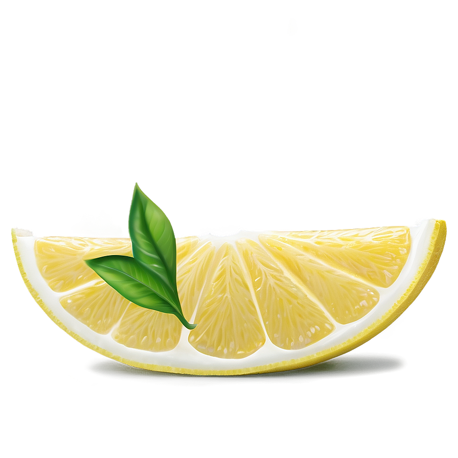 Ripe Lemon Wedge Png 85