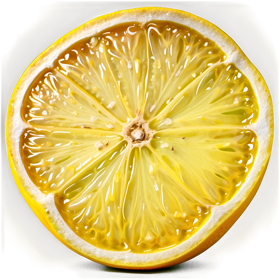 Ripe Lemon Wedge Png Ear4