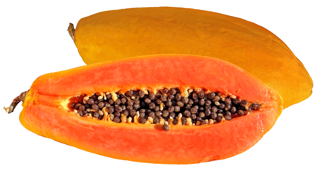 Ripe Papaya Halfand Whole