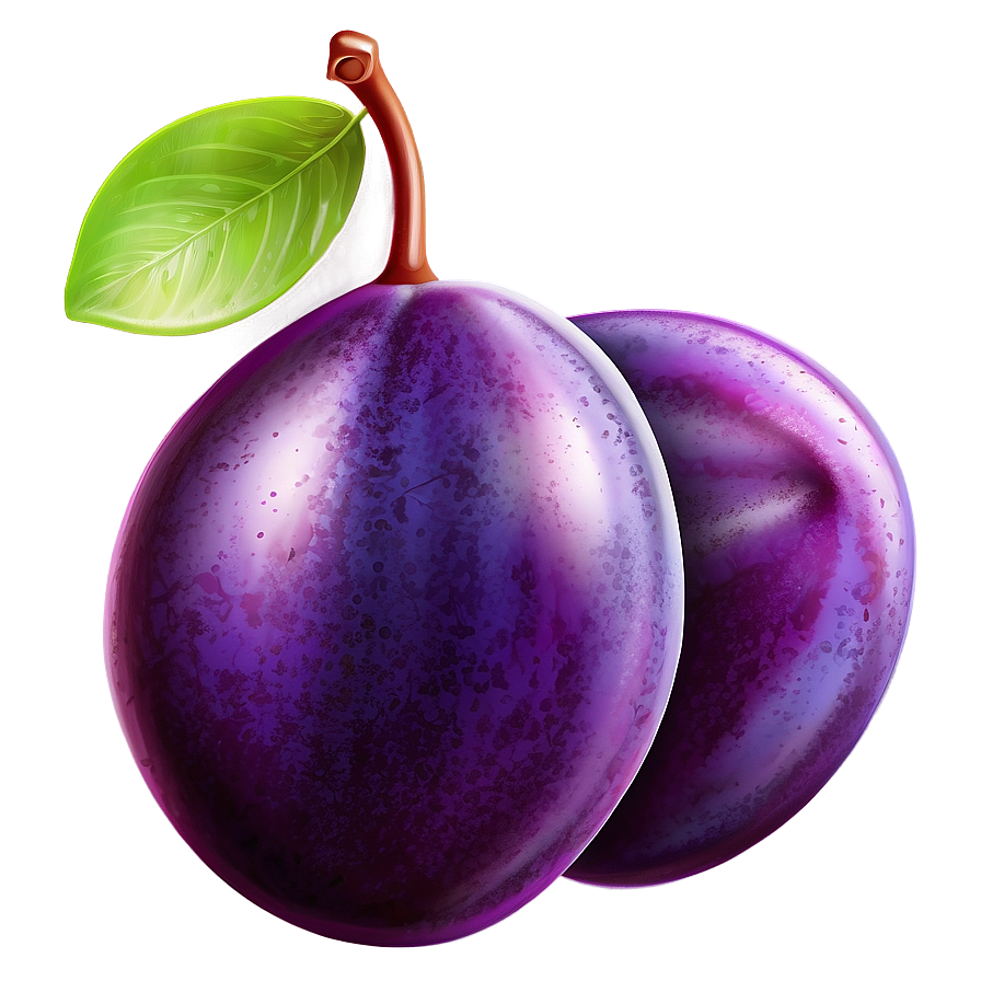 Ripe Plum Illustration Png Xsa11