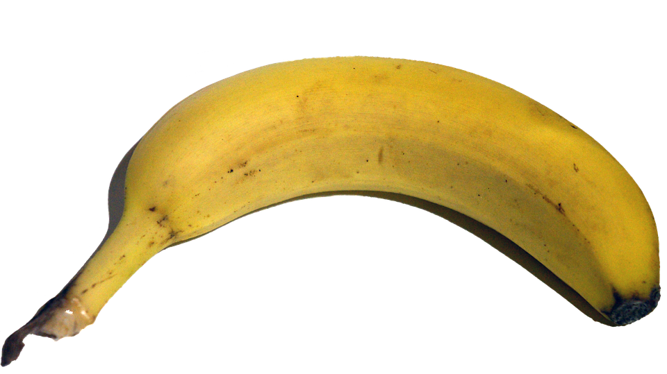 Ripe Yellow Banana Isolated